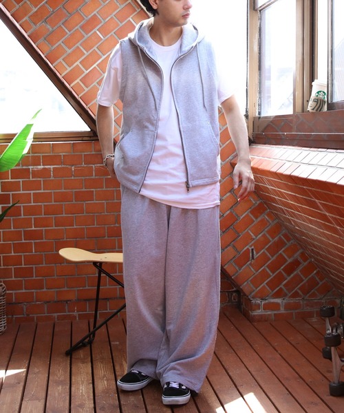 ８(eight)（エイト）の「ノースリーブジップパーカー（ベスト・メンズ・ブラック/グレー・LARGE/MEDIUM）」の19枚目の写真