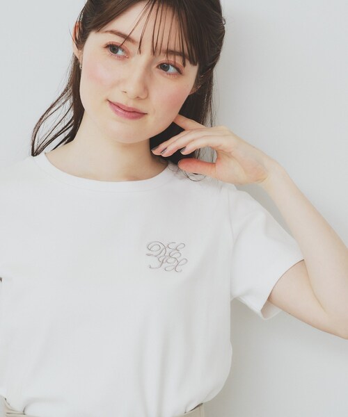 エンブレム刺繍Tシャツ【UV/接触冷感/洗濯機洗い可】（Tシャツ