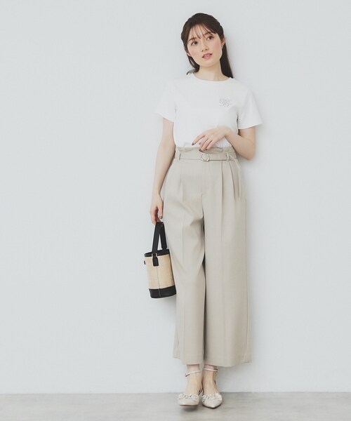 定価14,300円★希少★新品★カデュネ　エンブレム刺繍Tシャツ　グレー スポーツベア刺繍クルーネックTシャツ