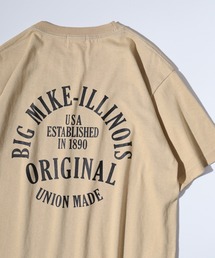 BIG MIKE コットン プリントTシャツ