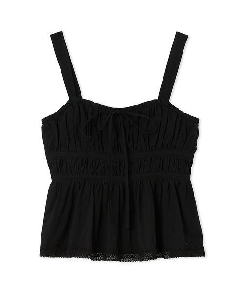 SNIDEL（スナイデル）の「コットンキャミブラウス（シャツ/ブラウス・レディース・ホワイト/レッド/ブラック・FREE）」の5枚目の写真