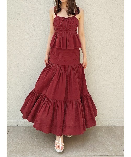 SNIDEL（スナイデル）の「コットンキャミブラウス（シャツ/ブラウス・レディース・ホワイト/レッド/ブラック・FREE）」の19枚目の写真