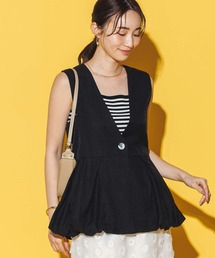 Mewl（ミュール）の「ＭｅｗｌバルーンＶネックベスト（その他アウター）」