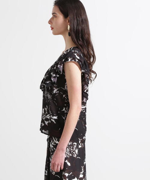 PINKY&DIANNE（ピンキーアンドダイアン）の「◆【接触冷感】グラデーションフラワープリントブラウス（シャツ/ブラウス・レディース・ブラック系その他/ピンク系その他・38）」の20枚目の写真