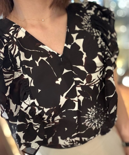 セール】◇グラデーションフラワープリントブラウス（シャツ/ブラウス