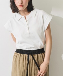 【WEB限定】スリーブレスポロトップス