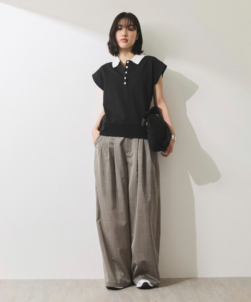 セール】【WEB限定】スリーブレスポロトップス（ポロシャツ）｜ADAM ET