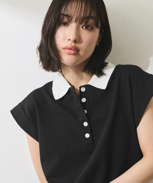 セール】【WEB限定】スリーブレスポロトップス（ポロシャツ）｜ADAM ET