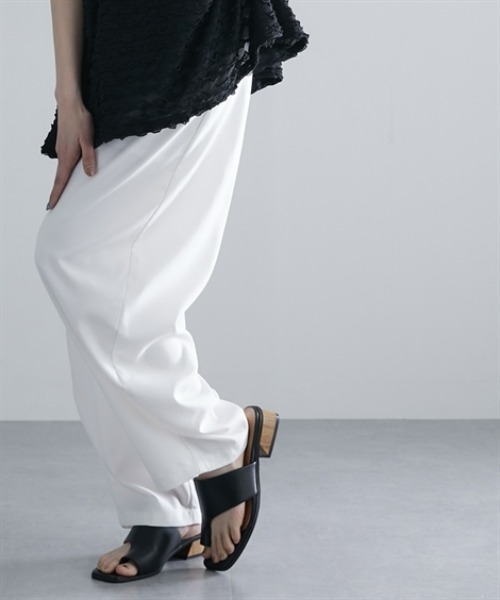 Soiunique（スワユニーク）の「【接触冷感】ゆったりサイズコクーンパンツ ［Soiunique］（その他パンツ・レディース・ブラック/オフホワイト/ブラウン/ベージュ・M/L/LL）」の5枚目の写真