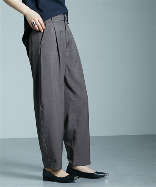 Soiunique（スワユニーク）の「【接触冷感】ゆったりサイズコクーンパンツ ［Soiunique］（その他パンツ・レディース・ブラック/オフホワイト/ブラウン/ベージュ・M/L/LL）」の16枚目の写真