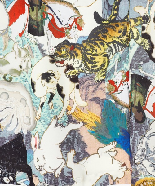 カヤ(カヤ)の「【カヤ】着る、NIPPON ART 浮世色ワンピース(ワンピース・レディース・ライトグレー/ベージュ/グレー・FREE)」の5枚目の写真