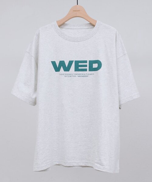 DISCOAT(ディスコート)の「【WEB限定】DAYグラフィックTシャツ(Tシャツ/カットソー・レディース・チャコールグレー/オフホワイト/ライトグレー・FREE)」の22枚目の写真
