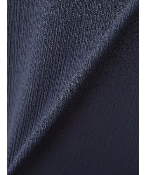 Perfect Suit FActory(パーフェクトスーツファクトリー)の「【綿100%】長袖ワイシャツ【クラシコ】クレープ織 ブルー/ネイビー(ブルー)(ビジネスシャツ・メンズ・ブルー/ネイビー・LL/M/S/L)」の3枚目の写真