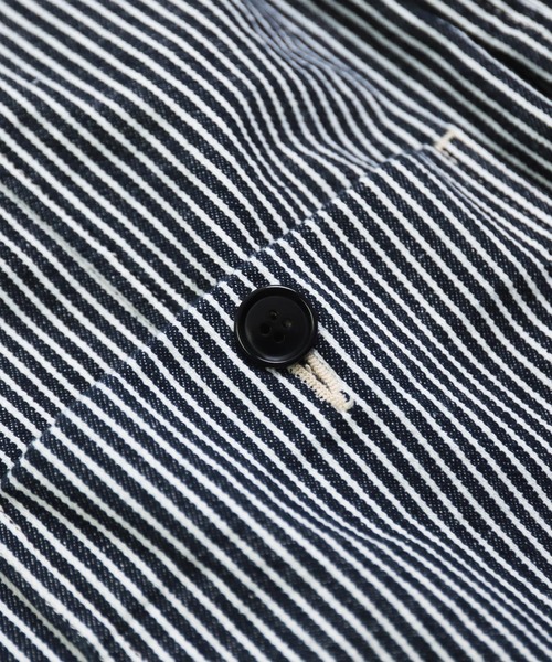 D.M.G.（ドミンゴ）の「[D.M.G / ディーエムジー] ヒッコリーデニム アーモンドジャケット（デニムジャケット・レディース・ブルー系その他・3/2）」の17枚目の写真