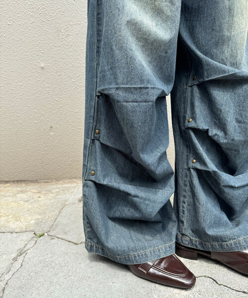 CIAOPANIC(チャオパニック)の「裾タックライトイージーデニムパンツ(デニムパンツ・レディース・ブルー・0/1)」の15枚目の写真