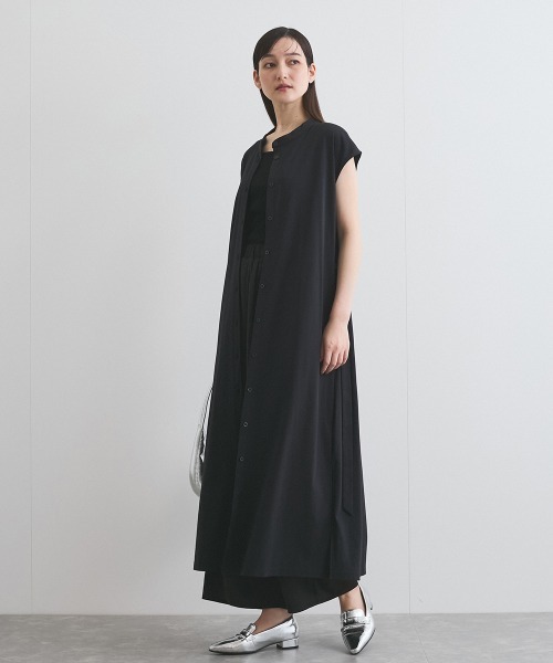 ketty(ケティ)の「汗染み防止カットワンピース≪洗濯機で洗える≫(ワンピース・レディース・オフホワイト/ブラック/ライトグレー・M)」の2枚目の写真