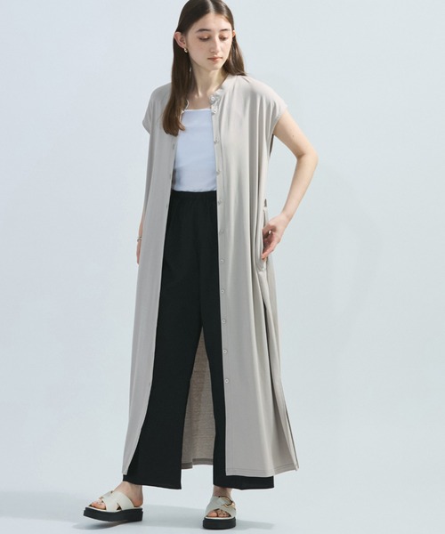 ketty(ケティ)の「汗染み防止カットワンピース≪洗濯機で洗える≫(ワンピース・レディース・オフホワイト/ブラック/ライトグレー・M)」の16枚目の写真