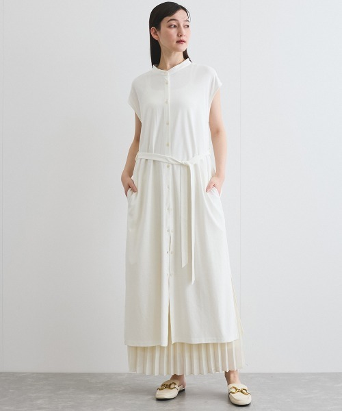 ketty(ケティ)の「汗染み防止カットワンピース≪洗濯機で洗える≫(ワンピース・レディース・オフホワイト/ブラック/ライトグレー・M)」の21枚目の写真
