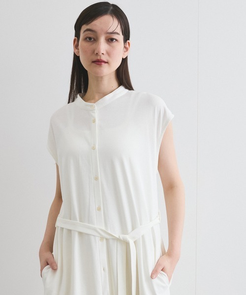 ketty(ケティ)の「汗染み防止カットワンピース≪洗濯機で洗える≫(ワンピース・レディース・オフホワイト/ブラック/ライトグレー・M)」の19枚目の写真