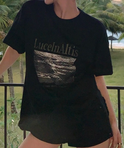 SHEPP(シープ)の「ルーズシルエット フォトプリント Tシャツ(Tシャツ/カットソー・メンズ・ブラック/ホワイト・XL/L/M)」の8枚目の写真