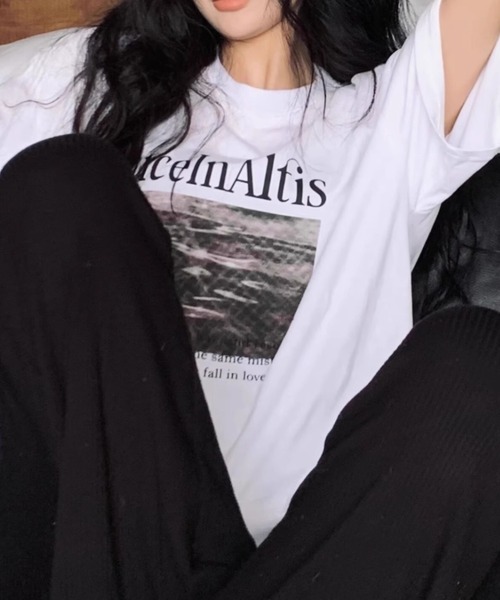 SHEPP(シープ)の「ルーズシルエット フォトプリント Tシャツ(Tシャツ/カットソー・メンズ・ブラック/ホワイト・XL/L/M)」の6枚目の写真