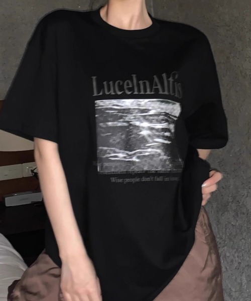 SHEPP(シープ)の「ルーズシルエット フォトプリント Tシャツ(Tシャツ/カットソー・メンズ・ブラック/ホワイト・XL/L/M)」の3枚目の写真