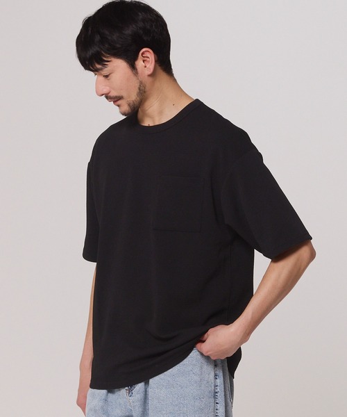 coca(coca)(コカ)の「エンボスポケットTシャツ(Tシャツ/カットソー・メンズ・ライトブルー/ライトグレー/ネイビー/チャコール/ブラック/ホワイト・M/L/XL)」の3枚目の写真