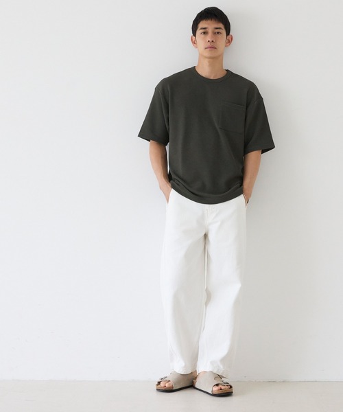 coca(coca)(コカ)の「エンボスポケットTシャツ(Tシャツ/カットソー・メンズ・ライトブルー/ライトグレー/ネイビー/チャコール/ブラック/ホワイト・M/L/XL)」の7枚目の写真