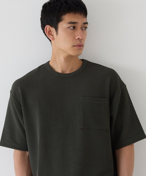 coca(coca)(コカ)の「エンボスポケットTシャツ(Tシャツ/カットソー・メンズ・ライトブルー/ライトグレー/ネイビー/チャコール/ブラック/ホワイト・M/L/XL)」の10枚目の写真