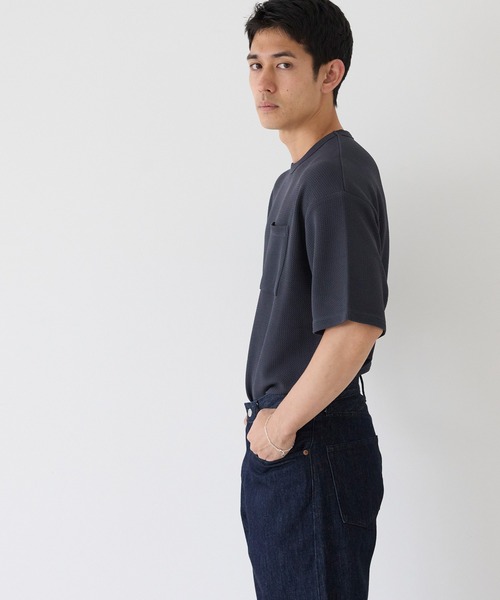 coca(coca)(コカ)の「エンボスポケットTシャツ(Tシャツ/カットソー・メンズ・ライトブルー/ライトグレー/ネイビー/チャコール/ブラック/ホワイト・M/L/XL)」の12枚目の写真