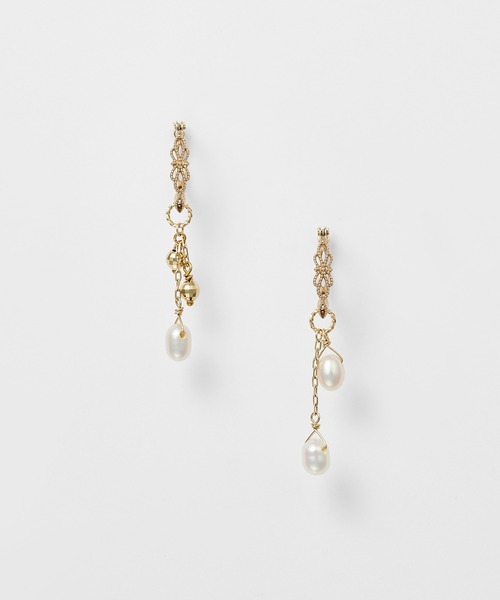 agete(アガット)の「K10パールピアスチャーム(チャーム・レディース・ゴールド系その他・FREE)」の2枚目の写真