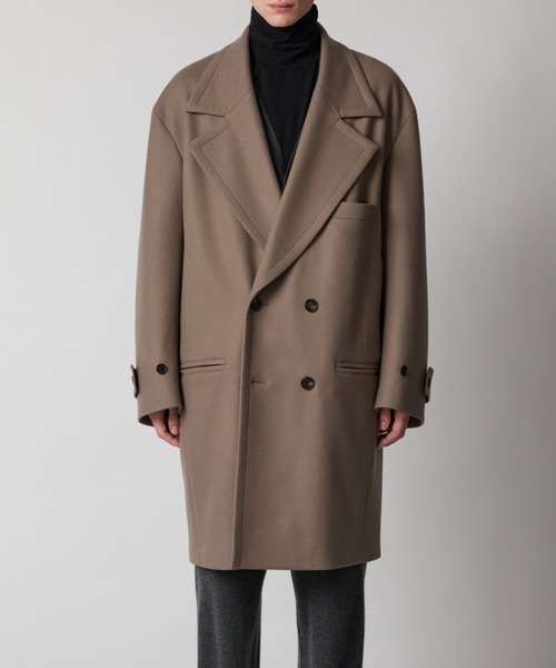 CINOH（チノ）の「BONDING MELTON HALF COAT（その他アウター）」 - WEAR