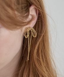 Crisp | チェーンリボンイヤリング(イヤリング)