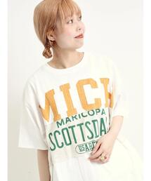 [接触冷感]リメイク風Tシャツ