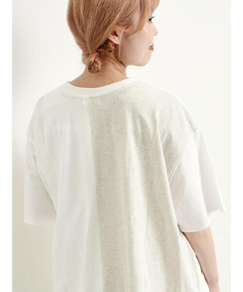 SM2（エスエムツー）の「[接触冷感]リメイク風Tシャツ（Tシャツ/カットソー・レディース・オフホワイト/ブラック/ブルー/レッド・F）」の10枚目の写真