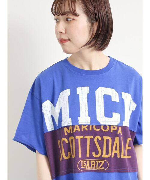 SM2（エスエムツー）の「[接触冷感]リメイク風Tシャツ（Tシャツ/カットソー・レディース・オフホワイト/ブラック/ブルー/レッド・F）」の14枚目の写真