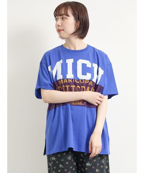 SM2（エスエムツー）の「[接触冷感]リメイク風Tシャツ（Tシャツ/カットソー・レディース・オフホワイト/ブラック/ブルー/レッド・F）」の15枚目の写真