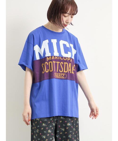 SM2（エスエムツー）の「[接触冷感]リメイク風Tシャツ（Tシャツ/カットソー・レディース・オフホワイト/ブラック/ブルー/レッド・F）」の16枚目の写真