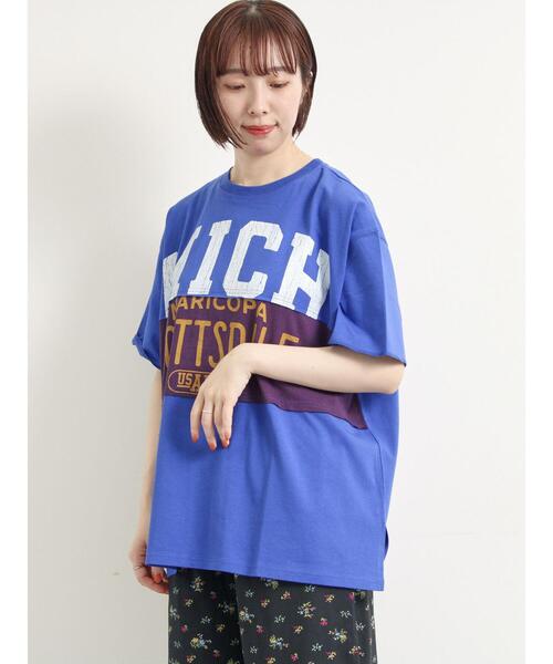 SM2（エスエムツー）の「[接触冷感]リメイク風Tシャツ（Tシャツ/カットソー・レディース・オフホワイト/ブラック/ブルー/レッド・F）」の17枚目の写真