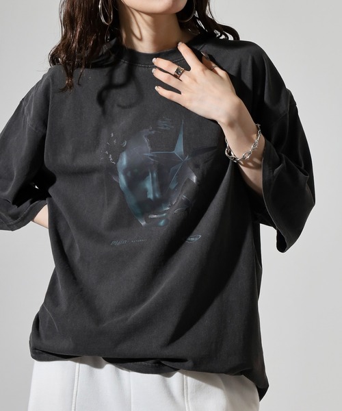 【THE VIRTU】プレーンメタルシールドTシャツ GOOD ROCK SPEED｜コットン プリント Tシャツ “FELIX THE CAT