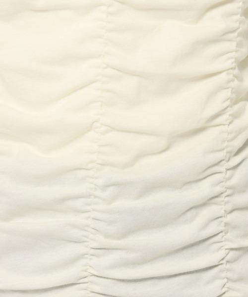 LOWRYS FARM（ローリーズファーム）の「シャーリングＴＥＥ　499876（Tシャツ/カットソー・レディース・アイボリー/ブラウン/チャコールグレー・FREE）」の17枚目の写真