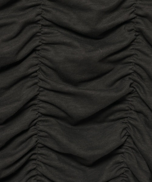 LOWRYS FARM（ローリーズファーム）の「シャーリングＴＥＥ　499876（Tシャツ/カットソー・レディース・アイボリー/ブラウン/チャコールグレー・FREE）」の19枚目の写真