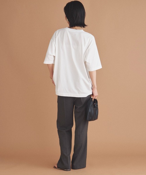 Doux archives（ドゥアルシーヴ）の「フォトプリント半袖Tee（Tシャツ/カットソー・レディース・チャコールグレー/オフホワイト/グレイッシュベージュ・38）」の15枚目の写真