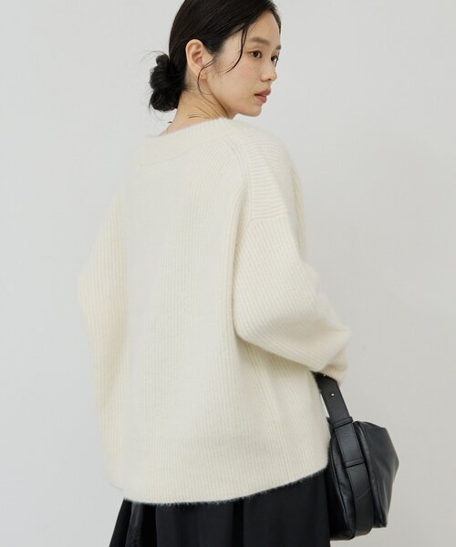 ファーVネックカーディガン（ニット/セーター）｜GALLARDAGALANTE（ガ