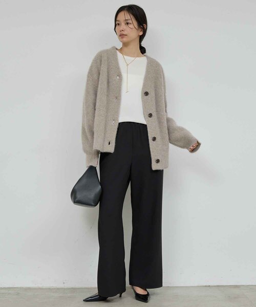 セール】ファーVネックカーディガン（ニット/セーター