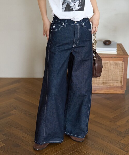 デニム リメイク パネル SOMETHING/サムシング 別注 SIDE PANEL BAGGY/サイドパネル