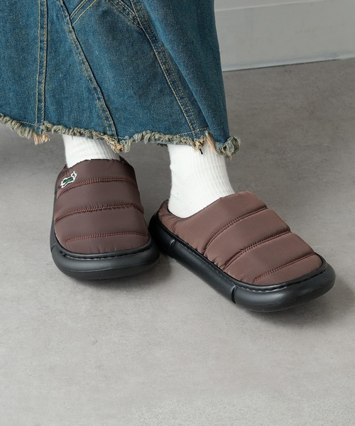 PENNEYS(ぺニーズ)の「室内履きでも大活躍【Penneys THE FOX】別注 キツネkitsuneワッペンクロッグサボ ウィンターサンダル モックシューズ スリッポン 裏ボアキルティングサンダル(サンダル・レディース・ブラウン/アイボリー/ブラック・23cm/24cm/25/26cm/27cm/28cm)」の19枚目の写真