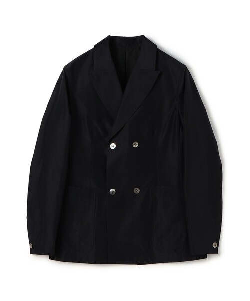 セール】コットンシルク ダブルブレステッド 4Bジャケット（テーラード