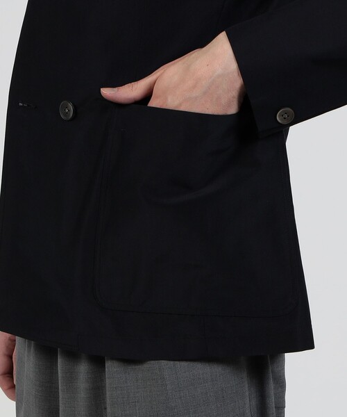 TOMORROWLAND （トゥモローランド）の「コットンシルク ダブルブレステッド 4Bジャケット（テーラードジャケット・メンズ・ネイビー/ベージュ・M/L/S）」の7枚目の写真