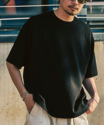 417 EDIFICE（フォーワンセブンエディフィス）の「ロールネック クルーネックTシャツ（Tシャツ/カットソー・メンズ）」